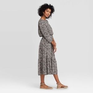 Target A New Day black leopard midi dress
